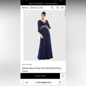 Mac Duggal gown